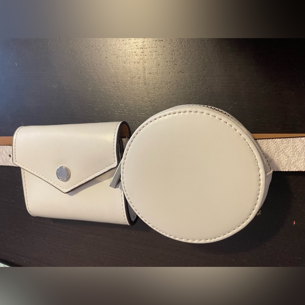 Michael Kors White Double Belt Bag SZ L/XL NWT - Picture 8 of 10